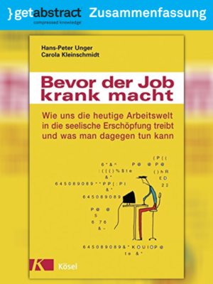 cover image of Bevor der Job krank macht (Zusammenfassung)